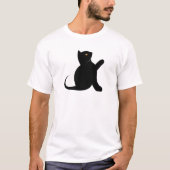 Cat Sprichwort Hello T-Shirt (Vorderseite)