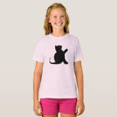 Cat Sprichwort Hello T-Shirt (Vorne ganz)