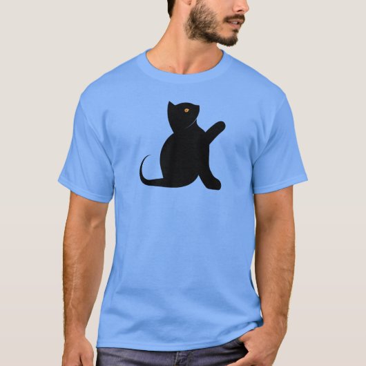Cat Sprichwort Hello T-Shirt (Vorderseite)