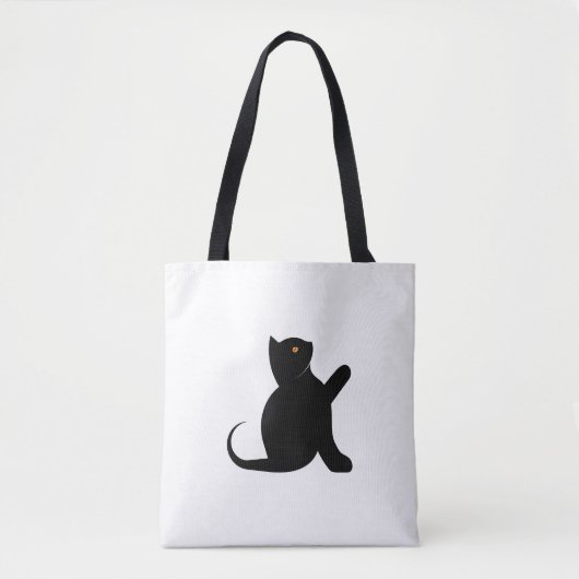 Cat Sprichwort Hello Tasche (Vorderseite)