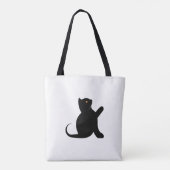 Cat Sprichwort Hello Tasche (Rückseite)
