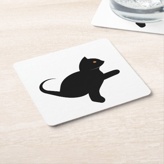 Cat Sprichwort Hello Untersetzer (angewinkelt)