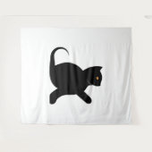Cat Sprichwort Hello Wandteppich (Vorderseite (Horizontal))