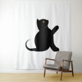 Cat Sprichwort Hello Wandteppich (Beispiel)