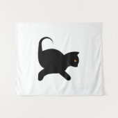 Cat Sprichwort Hello Wandteppich (Vorderseite (Horizontal))