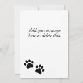 Cat Sprichwort Hi Hello Custom Text Flat Karte (Rückseite)