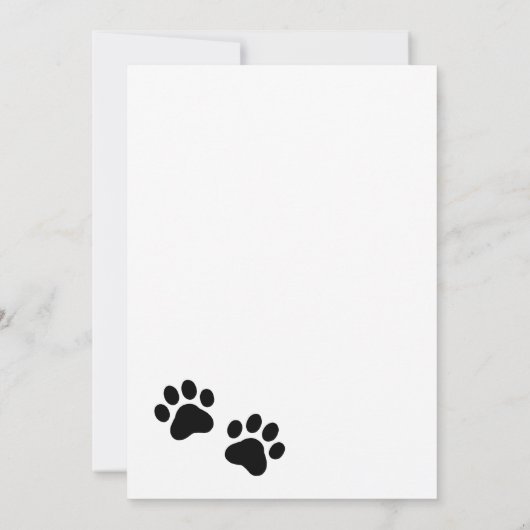 Cat Sprichwort Hi Hello Flat Karte (Rückseite)