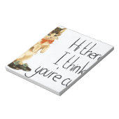 Cat Sprichwort Notizblock (Rotiert)