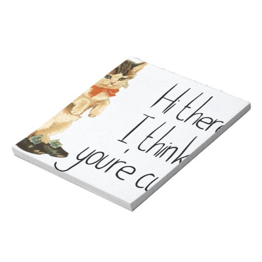 Cat Sprichwort Notizblock (Rotiert)