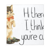 Cat Sprichwort Notizblock (Vorderseite)