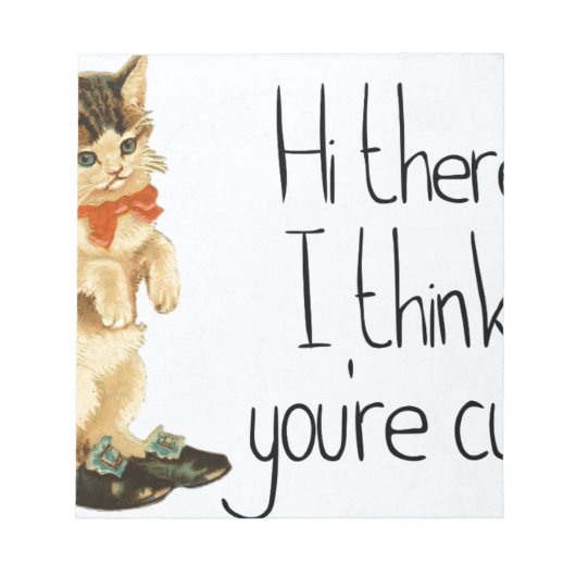 Cat Sprichwort Notizblock (Vorderseite)