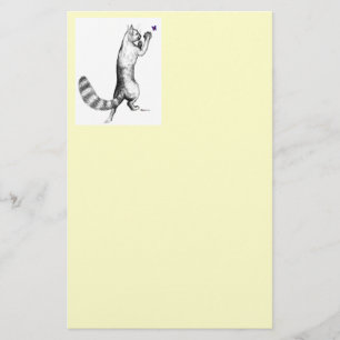 Cat Springing Briefpapier