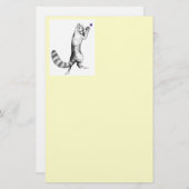 Cat Springing Briefpapier (Vorne/Hinten)