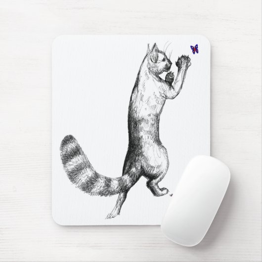Cat Springing Mousepad (Mit Mouse)