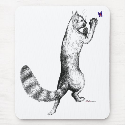 Cat Springing Mousepad (Vorne)