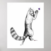 Cat Springing Poster (Vorne)