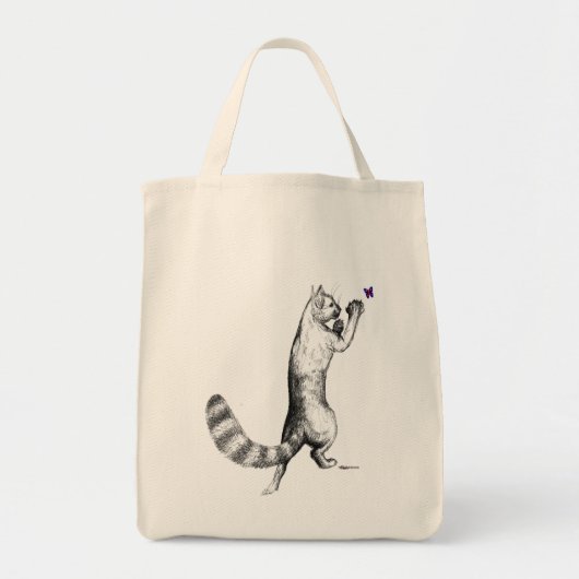 Cat Springing Tragetasche (Vorne)