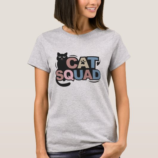 Cat Squad Lover T-Shirt (Vorderseite)