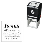 Cat Squad-Rücksendeadresse Permastempel (Beispiel)