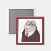 CAT-Square-Magnet Magnet (Vorderseite/Rückseite)