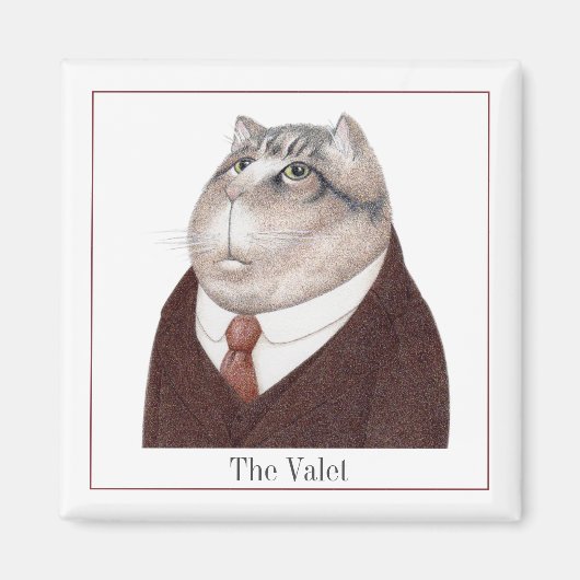 CAT Square Magnet + Text II (Vorne)