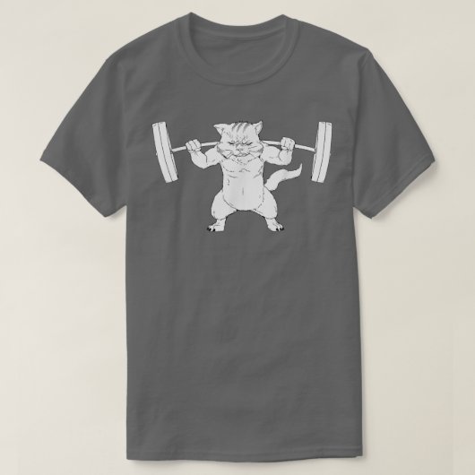 Cat Squat Powerlift T-Shirt (Design vorne)