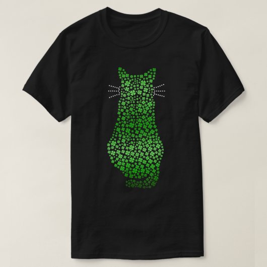 Cat St Patricks Cattys Catricks Day Girls T-Shirt (Design vorne)