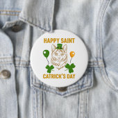 Cat St. Patrick's Day for Cat Lover Button (Beispiel)