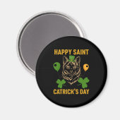 Cat St. Patrick's Day for Cat Lover Magnet (Vorderseite/Rückseite)