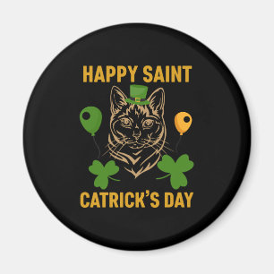 Cat St. Patrick's Day for Cat Lover Magnet