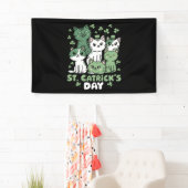 Cat St Patrick's Day Funny Catrick's Day Banner (Insitu)