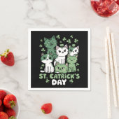 Cat St Patrick's Day Funny Catrick's Day Serviette (Beispiel)