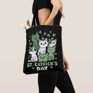 Cat St Patrick's Day Funny Catrick's Day Tasche