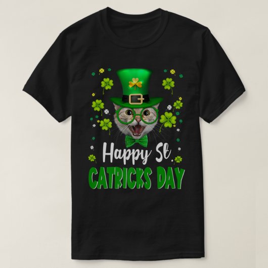 Cat St Patricks Day St Catricks Day Lucky Charm Ca T-Shirt (Design vorne)