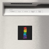 Cat Stack Rainbow Gay Pride Niedlich Lgbt Animal P Magnet (In Situ (Geschirrspüler))