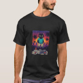 Cat Standing On American Sunshine Street T-Shirt (Vorderseite)