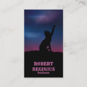 Cat Star Sky Visitenkarte (Vorderseite)