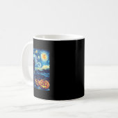 Cat Starry Night Van Gogh Cat for Cat Lover Cat Da Kaffeetasse (Vorderseite Links)