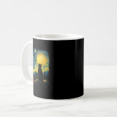 Cat Starry Night Van Gogh Cat for Cat Lover Cat Mo Kaffeetasse (Vorderseite Links)