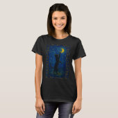 Cat Starry Night Van Gogh Cat Funny Cat Lover Mom  T-Shirt (Vorne ganz)
