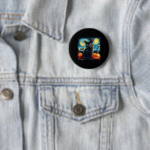 Cat Starry Night Van Gogh Cat Lover Pumpkins Baske Button (Beispiel)