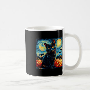Cat Starry Night Van Gogh Cat Lover Pumpkins Baske Kaffeetasse