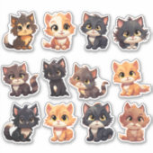 Cat Stickers die Aufkleber (Vorderseite)