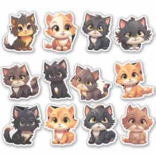Cat Stickers die Aufkleber