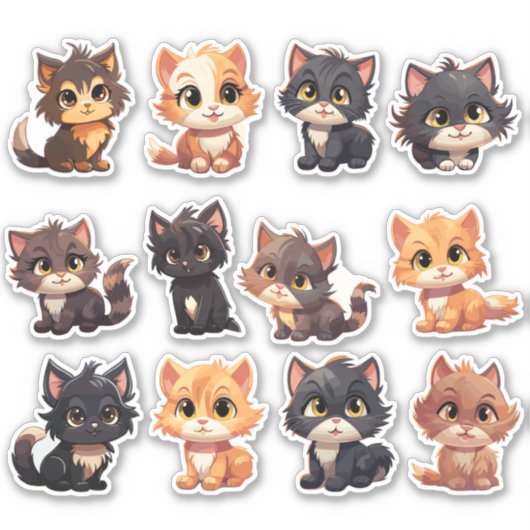 Cat Stickers die Aufkleber (Vorderseite)