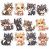 Cat Stickers die Aufkleber (Vorderseite)