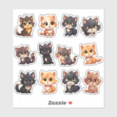 Cat Stickers die Aufkleber (Blatt)