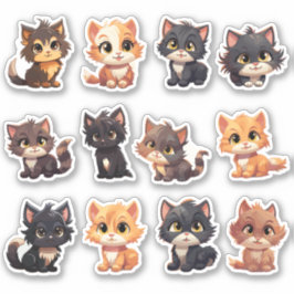 Cat Stickers die Aufkleber