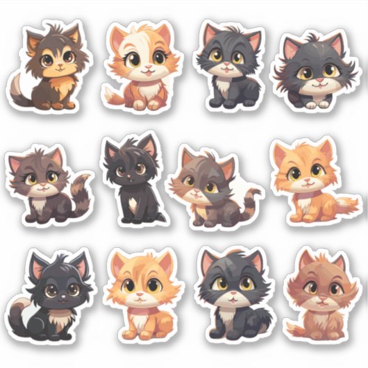 Cat Stickers die Aufkleber (Vorderseite)