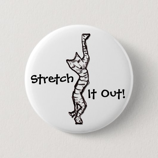 Cat Stretch! Button (Vorderseite)